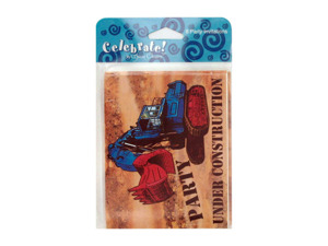 Big Dig "Under Construction" party invitations