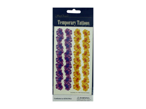 Floral temporary tattoos