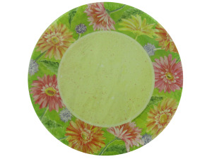 Daisy border paper plates
