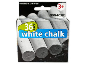 36 Pack white chalk