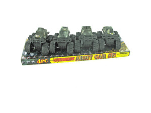 4 piece pull back army car (assortment may vary)