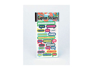 assorted photo caption stickers