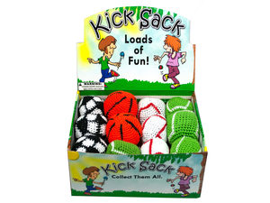24 Piece sports themed kick sack display