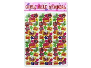 "Girls Rule" stickers