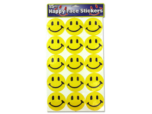 Happy face sticker sheet