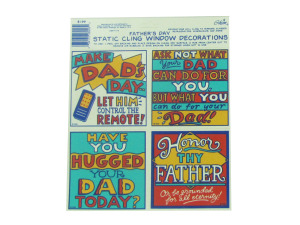 Father's Day window clings