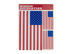 usa flag window cling