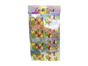 Laser Mardi Gras stickers