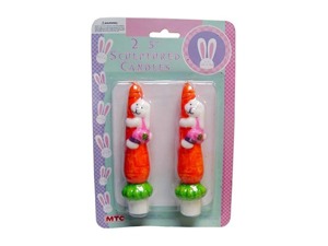 Sculpted Easter candles
