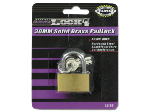 30MM solid brass padlock with keys