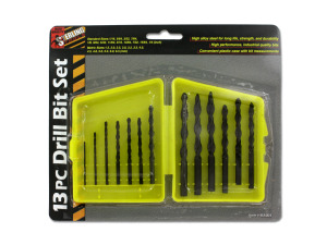 Drill bit set with bits