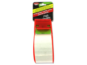 Packing tape with dispenser