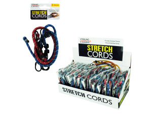 Stretch cords counter top display