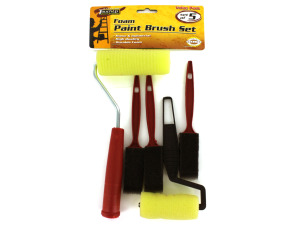 Foam paint brush set