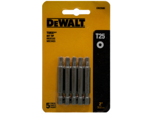 dewalt 5 pack 2 inch torx bits t25