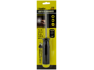 1/4 in. slotted lighted screwdriver (req. 2 aaa batteries)
