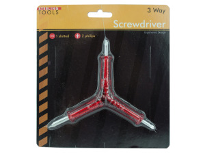 Three-way screwdriver