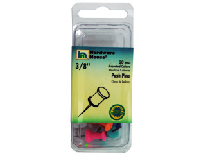 Pastel colored push pins, pack of 30