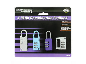 Combination padlock set