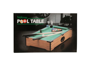 Tabletop pool table, 22 pieces