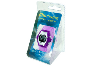 lcd watch 9 inch strap assorted colors