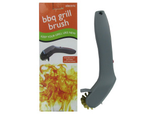 Electric barbecue grill brush