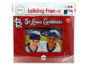 st. louis cardinals 4 x 6 recordable picture frame
