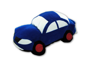 15 inch x 9 inch car shaped pillow