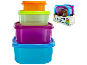 8 pack square lid container set