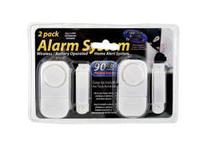 2 pack wireless/battery operated alarm system