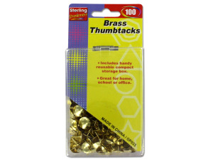 Brass thumbtacks