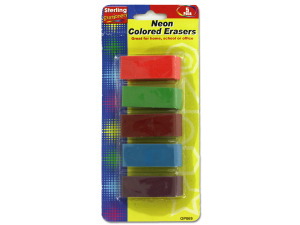 Neon erasers