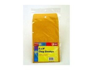 6" x 9" Clasp envelopes