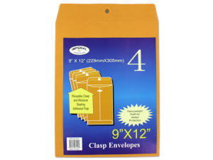 9" x 12" Clasp envelopes