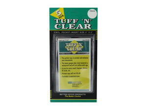 Tuff 'n' Clear 3 x 5 vinyl pocket
