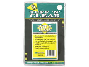 Tuff 'n' Clear 5 x 8" vinyl pocket