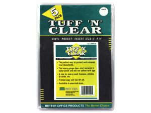 Tuff 'n' Clear 6 x 9" vinyl pocket