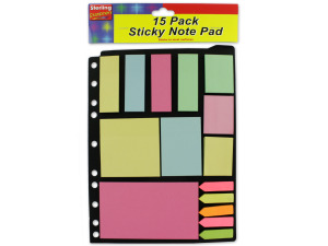 Sticky note pad assortment