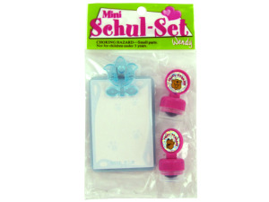 Mini clipboard with stamps