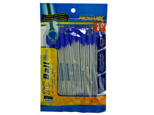 10 pack stick pens blue ink