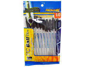 10 pack stick pens black ink