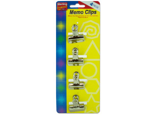 Medium metal memo clips