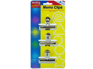 Large metal memo clips