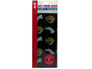Jacksonville Jaguars team logo flat gift wrap