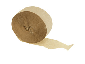 150 ft x 1.75 inch gold crepe streamer