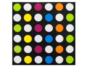 18 pack 70s theme beverage napkins 9.875 x 9.875 inch