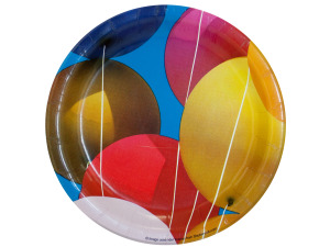 8 pack ballons 7 inch round plates