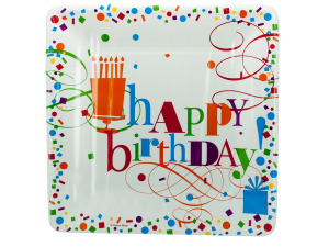 8 pack birthday plates