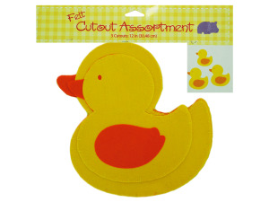 Felt Rubber Ducky Cutout Decorations