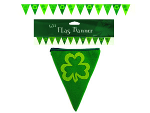 shamrocks felt flag banner